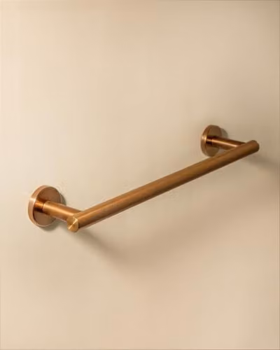 Cosmic Architect Sp Wall-Mounted Metal Bathroom Towel Bar in Brushed Copper, W/D/H: 30.5 x 8.5 x 5.5 cm – 2
