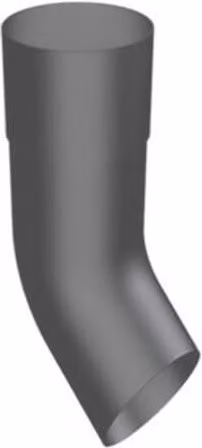 ARP Aluminium Round Swaged Downpipe Shoe 63mm in Anthracite Grey 7016 Matt PPC Finish
