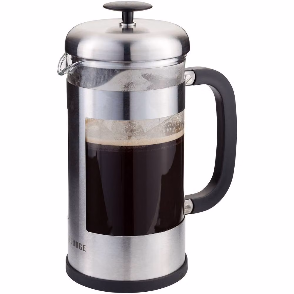 Judge Silver Glass Cafetiere, 1L – 4
