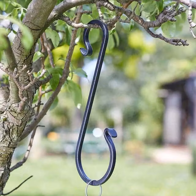 Garden Mile Heavy Duty Steel Garden Bracket, Black, 20 cm