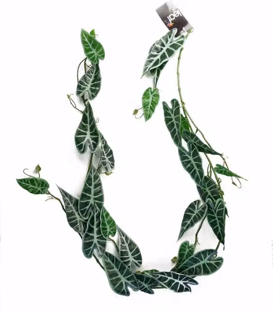 Realistic Green Amazonica Artificial Trailing Hanging Leaf Plant