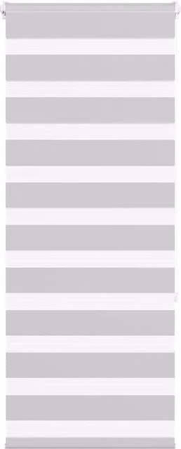 Berkfield Home Zebra Blind in Light Grey, W: 65 cm, H: 150 cm
