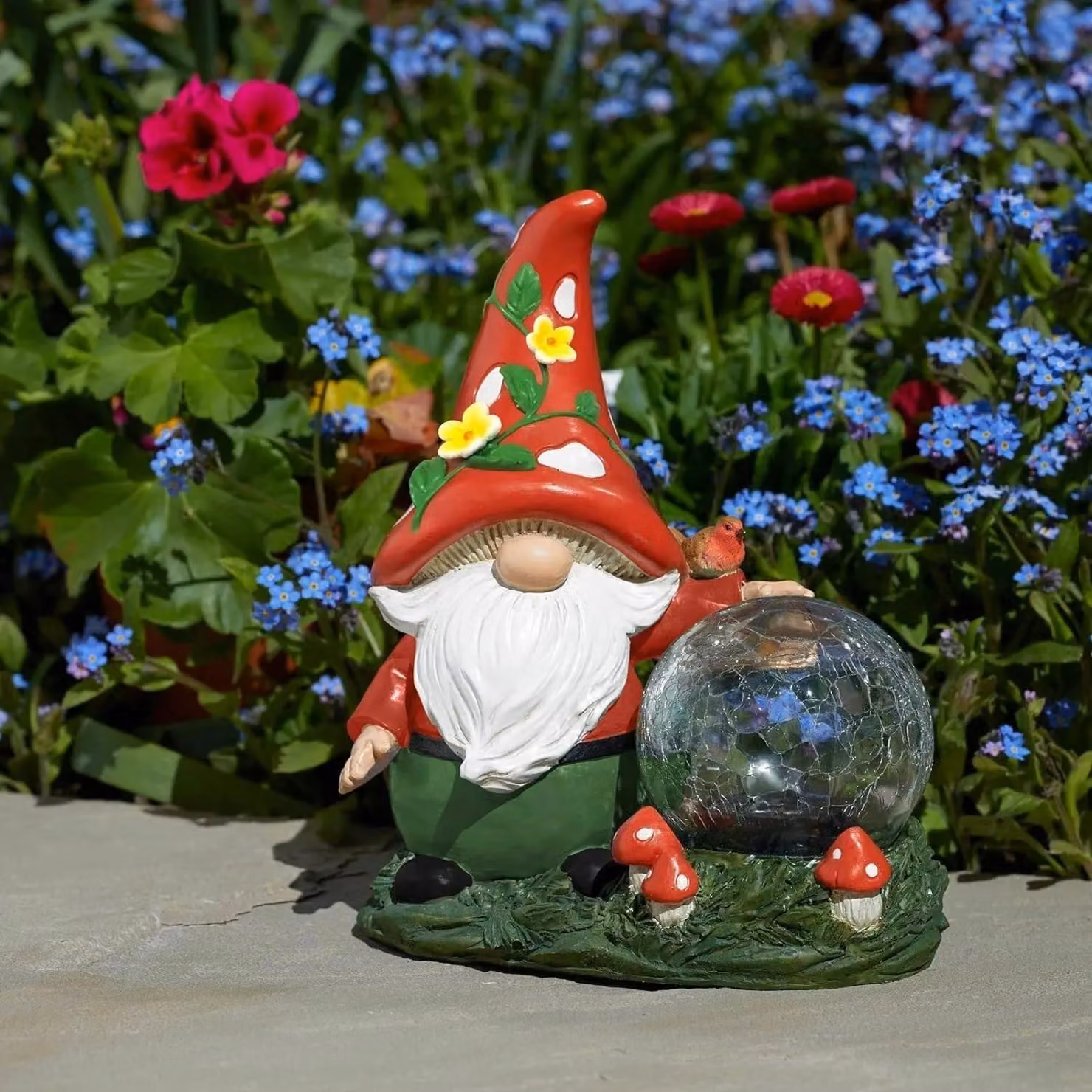 Marco Paul Solar Wizard with Crackle Ball Multicolour LED Garden Ornament – 2