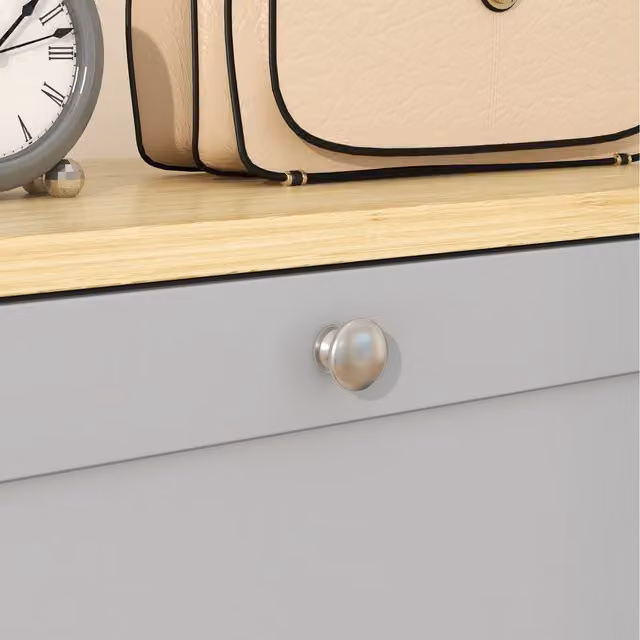HOMCOM Narrow Grey Shoe Cabinet with 3 Tilting Flip Doors and Internal Shelves