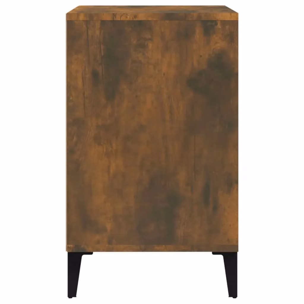 Berkfield Home Smoked Oak Shoe Cabinet in Brown, W/D/H: 102 x 36 x 60 cm – 3
