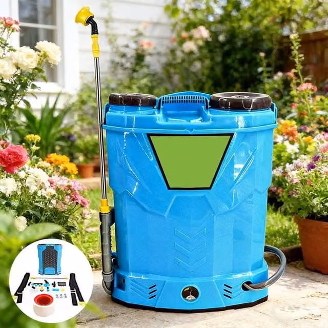 Ventryn 20L Cordless Knapsack Pressure Sprayer with Rechargeable Battery, Blue – 1