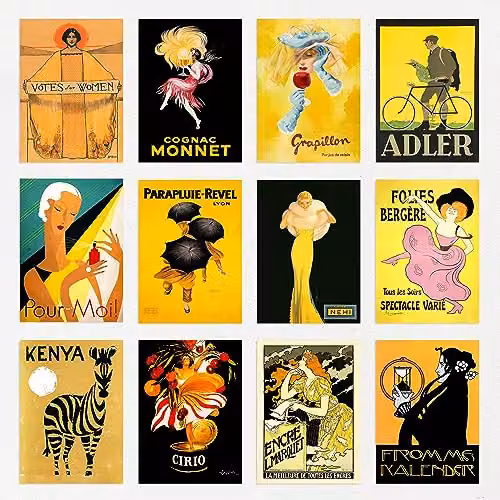 Artery8 50 Piece Vintage Advertising Aesthetic Collage Kit Multicolour Paper Poster Prints, W/H: 15.24 x 10.16 cm – 6
