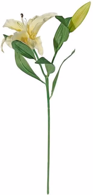 Kingsbury Gifts Yellow Artificial Silk Real Touch Lily Stem