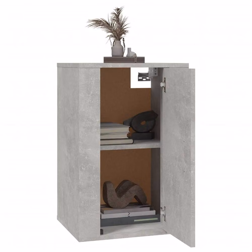 Berkfield Home Set of 2 Wall Mounted TV Cabinets in Concrete Grey, W/D/H: 40 x 34.5 x 60 cm – 2