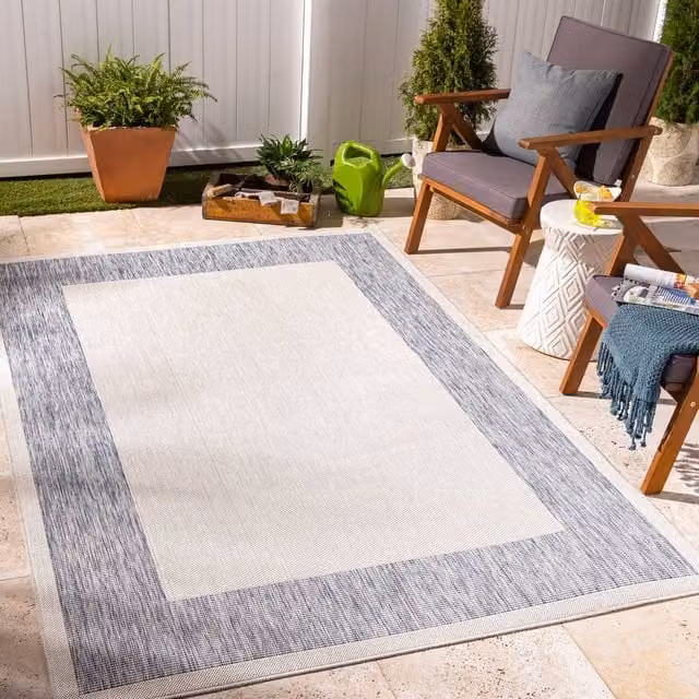 Livabliss Tuareg-Cottage Blue In- & Outdoor Rug, W: 160 cm, L: 215 cm – 1