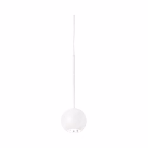 Ideal Lux Archimede White Glass Sphere LED Pendant Ceiling Light with 250Lm Warm White 3000K Output