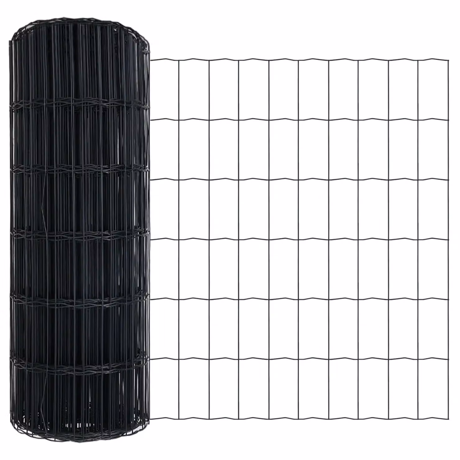 Berkfield Home Euro Fence Grey Galvanised Steel with 13 Spike Posts, 1 x 25 m – 4