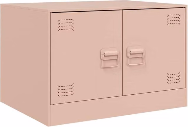 Berkfield Home Pink Metal Coffee Table W/D/H: 67 x 50 x 44 cm