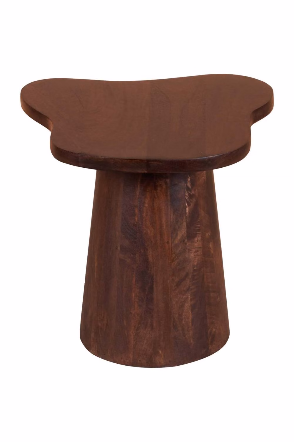 IH Design Bathwick Mango Wood Free Form Side Table in Brown, W/D/H: 48.0 x 46.0 x 3.0 cm – 2