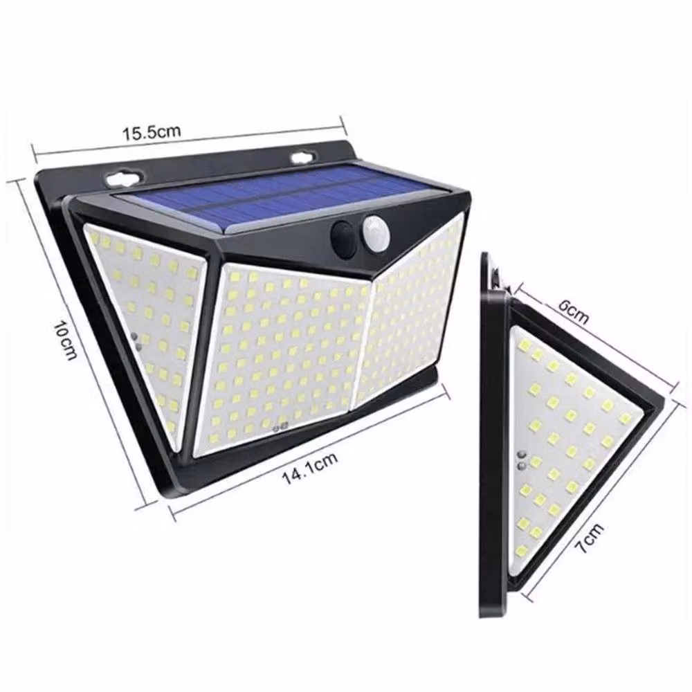 KORVIXA Solar Powered LED PIR Motion Sensor Round Wall Light in Black, Diameter: 40 cm, Height: 25 cm – 2