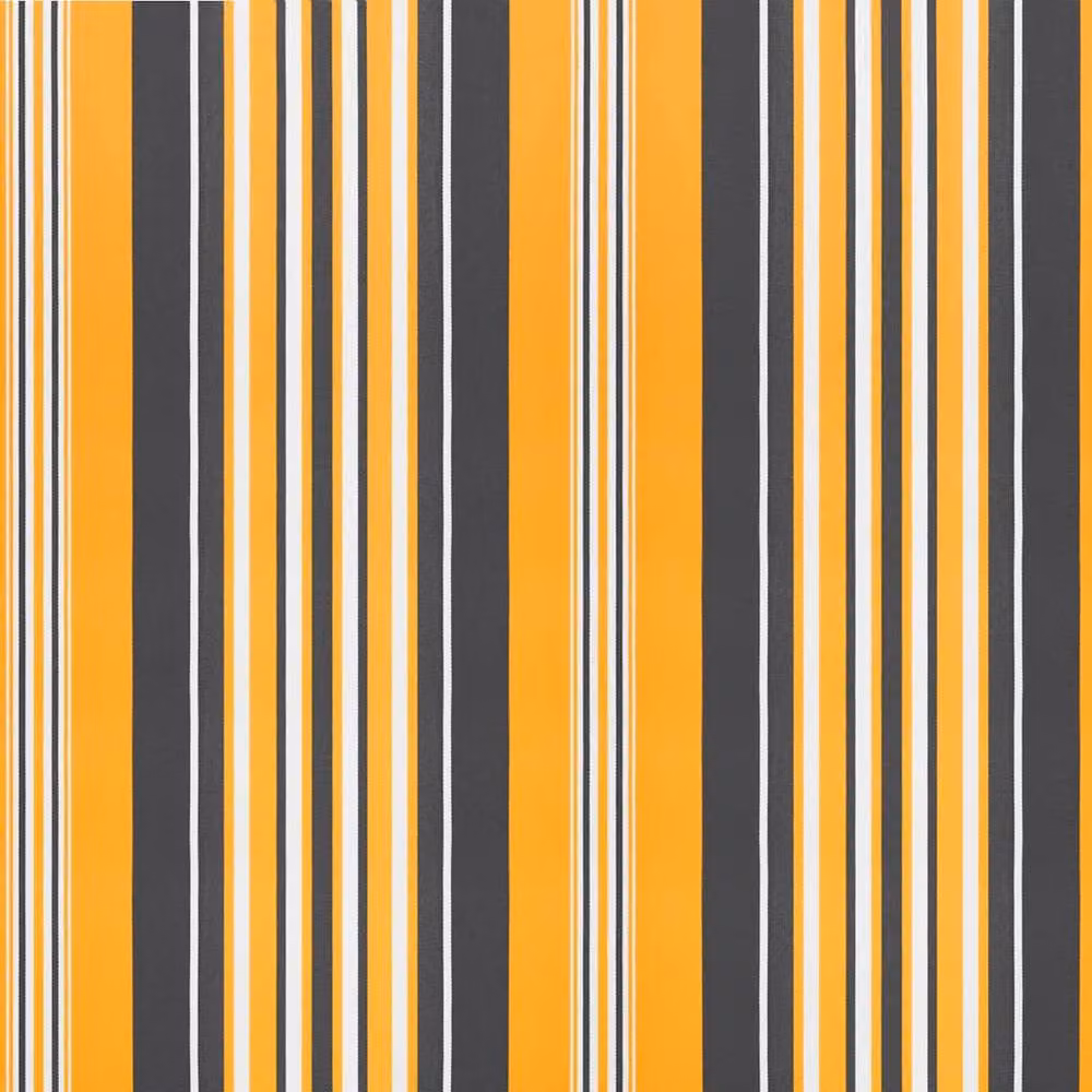 Berkfield Home Manual Retractable Wall-Mounted Awning with Orange and Yellow Stripes, W: 400 cm, D: 350 cm – 4