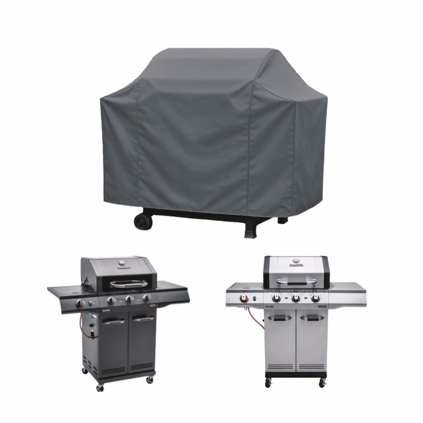 Home Source Duracover UV50+ Waterproof Polyester BBQ Grill Cover in Grey, W: 122 cm, D: 76 cm, H: 71 cm – 2