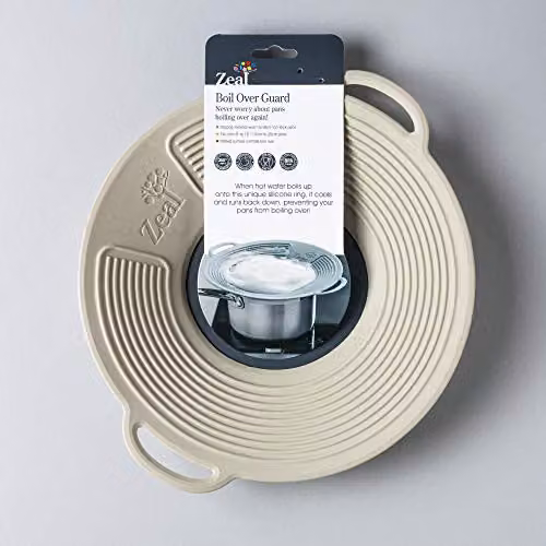 Zeal Classic Silicone Boil Over Lid in Beige – 4