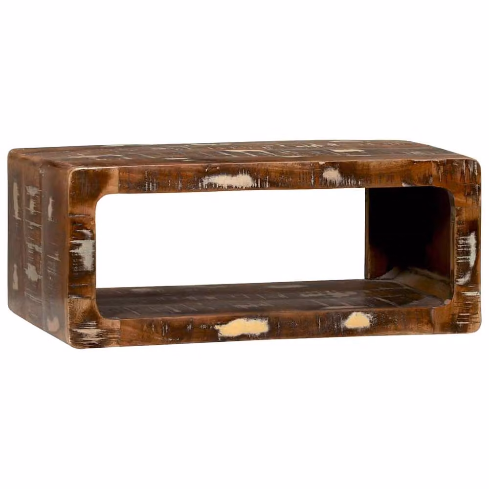 Berkfield Home Brown Reclaimed Solid Wood Industrial TV Cabinet, W/D/H: 60 x 30 x 25 cm – 2