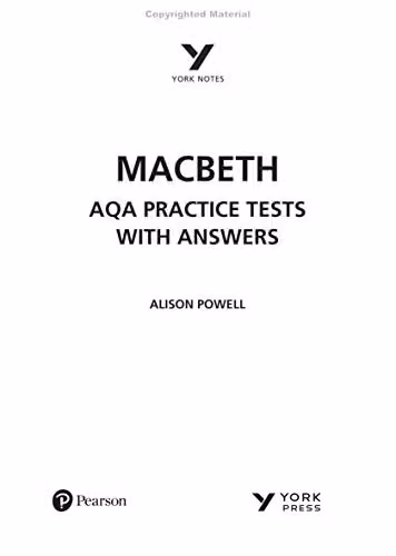 Pearson Education York Notes GCSE Macbeth AQA Practice Tests – 3