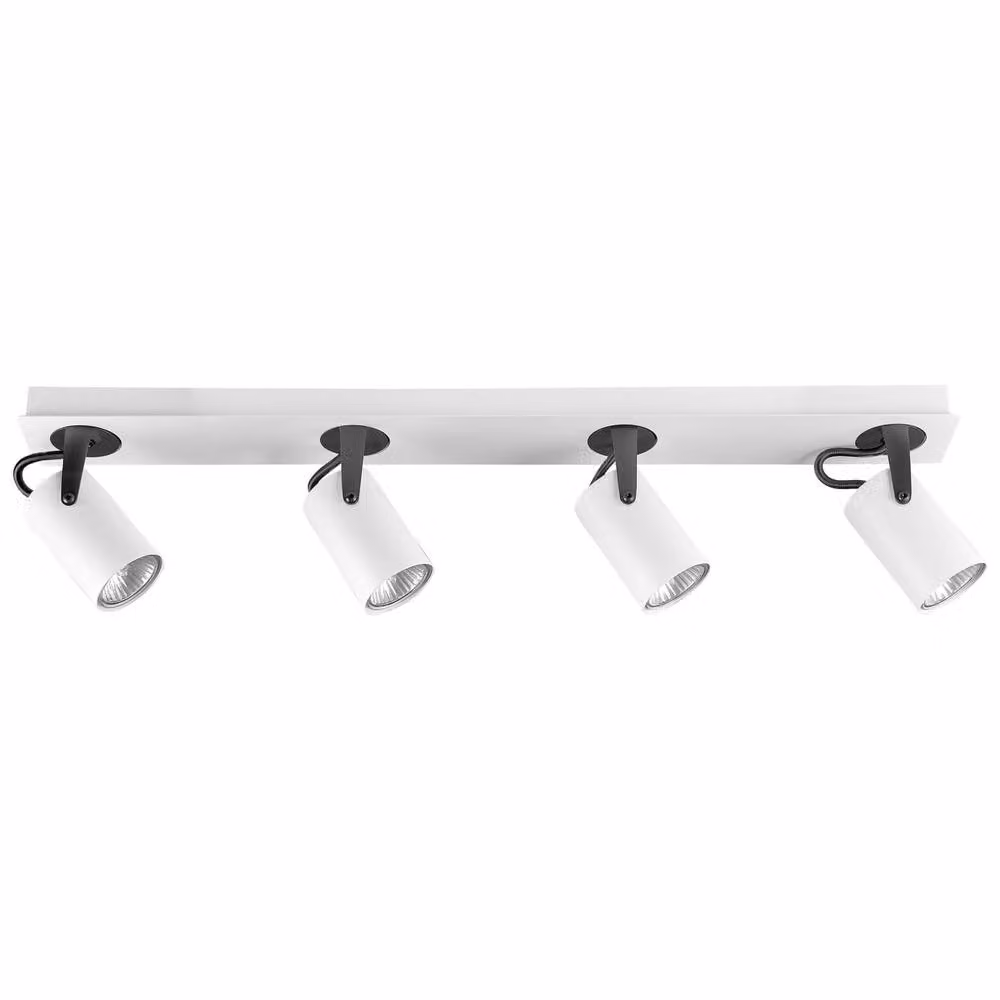 Wyld and Coco 4-Light Adjustable Metal Ceiling Lamp in White or Black – 2