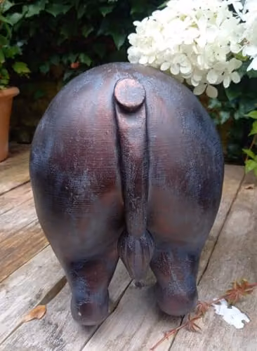 Inspirational Gifting Eeyore Large Sculpture Ornament Statue in Aged Bronze Finish, Length: 50 cm – 5