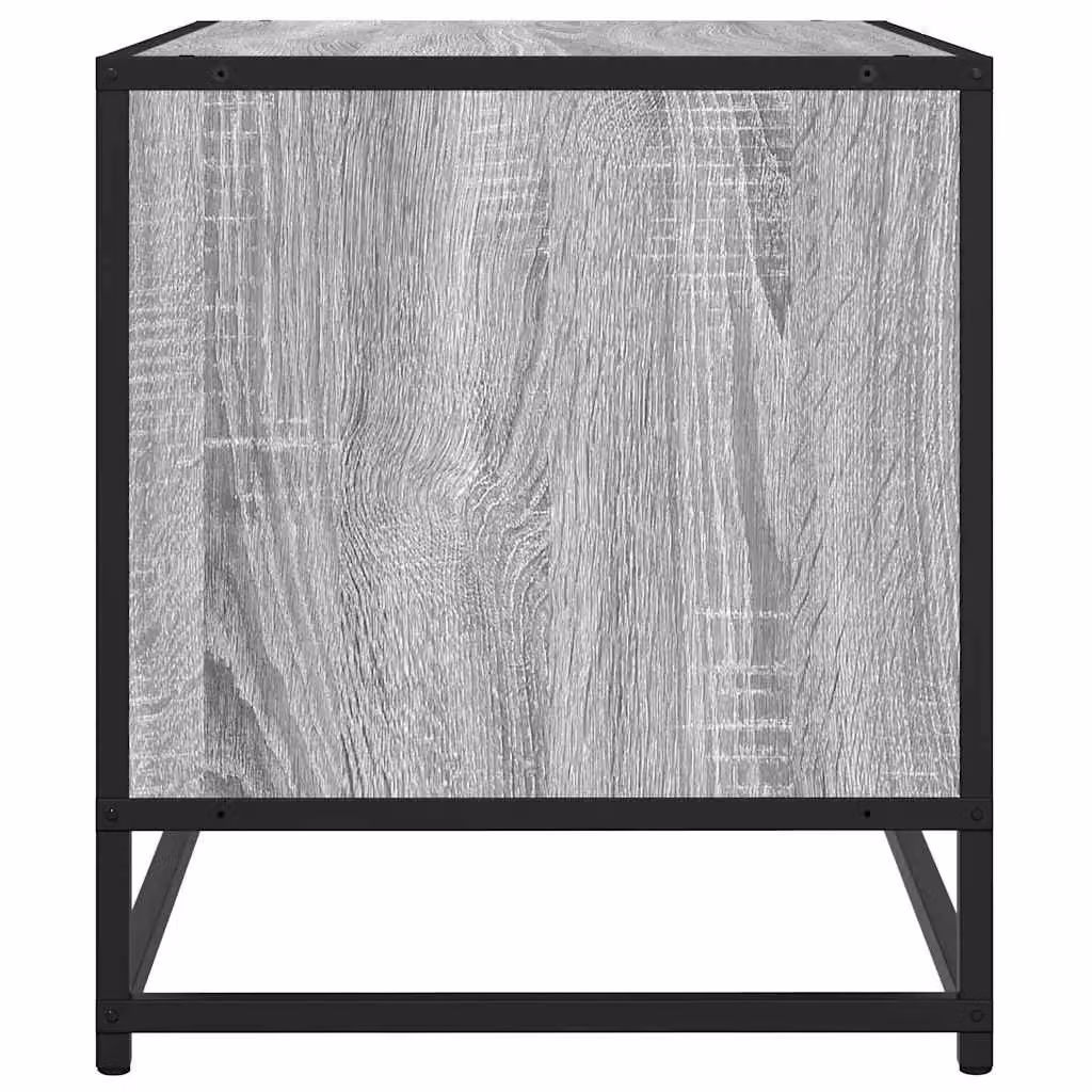 Berkfield Home Grey Sonoma TV Cabinet in Engineered Wood and Metal, W/D/H: 61 x 40 x 46 cm – 4