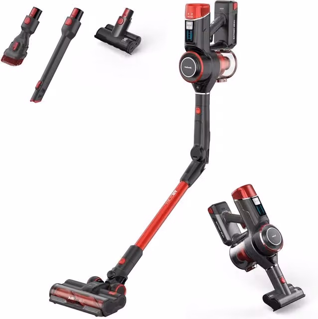 Ewbank AIRSTORM1 2-in-1 Cordless Pet Stick Vacuum Cleaner, Red