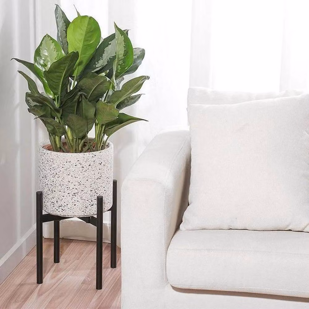 KORVIXA Adjustable Metal Flower Pot Plant Stand in Black – 5