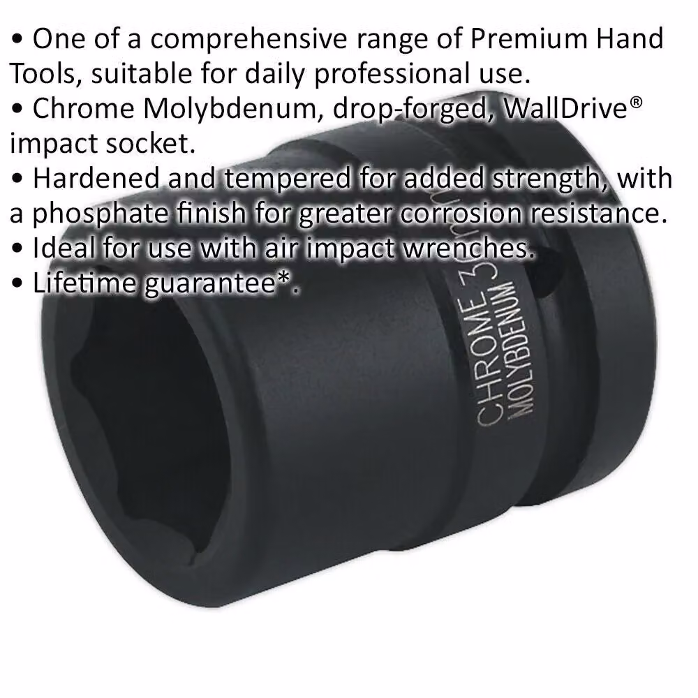 Loops 30mm Forged Chromoly Impact Socket with 1 Inch Square Drive – 2