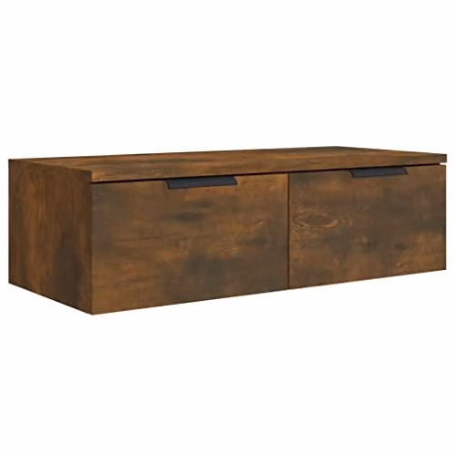 vidaXL Modern Wall Cabinet in Brown Engineered Wood, W/D/H: 68 x 30 x 20 cm – 1