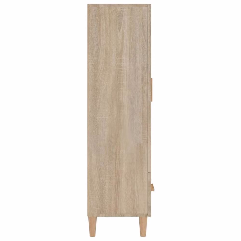 Berkfield Home Sonoma Oak Highboard in Light Beige, W/D/H: 70 x 31 x 115 cm – 3