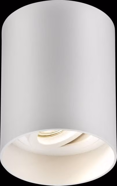 Netlighting Knightsbridge Oran White Round Surface Tilt Downlight with Replaceable GU10 Bulb