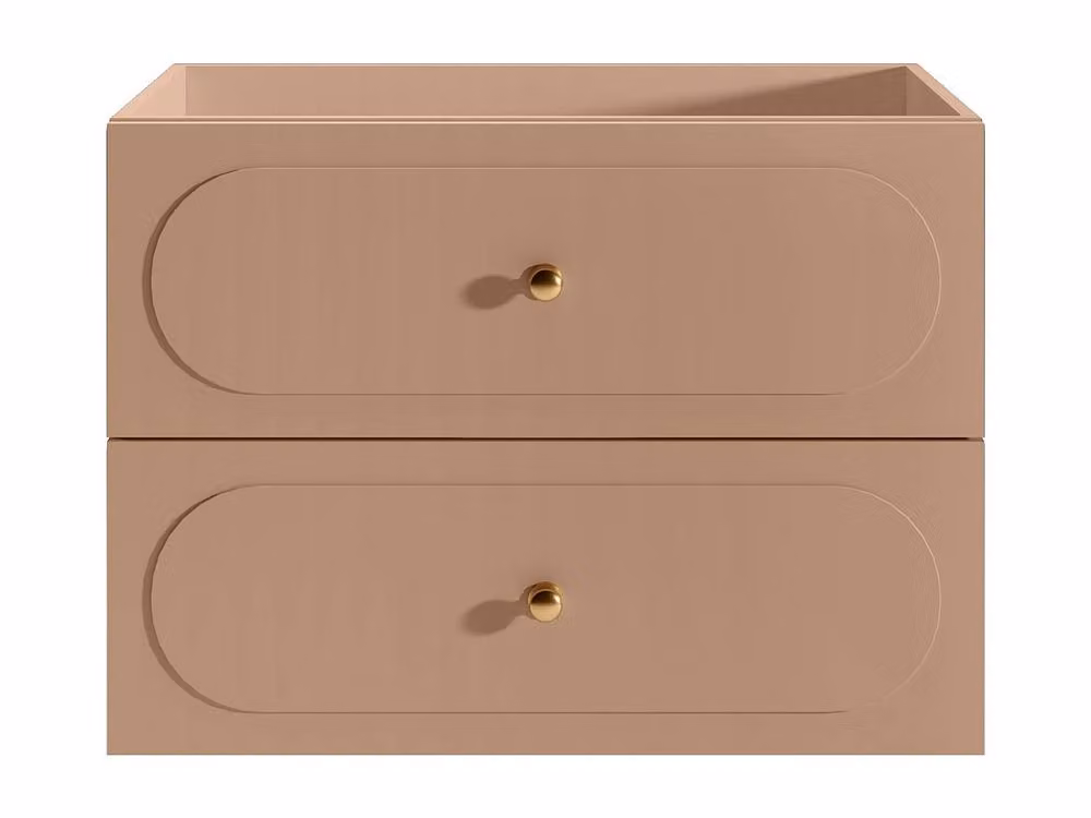 Vente-unique SATOBAL Wall-Hung Vanity Unit in Pink, W: 80 cm, D: 46 cm, H: 60 cm – 2