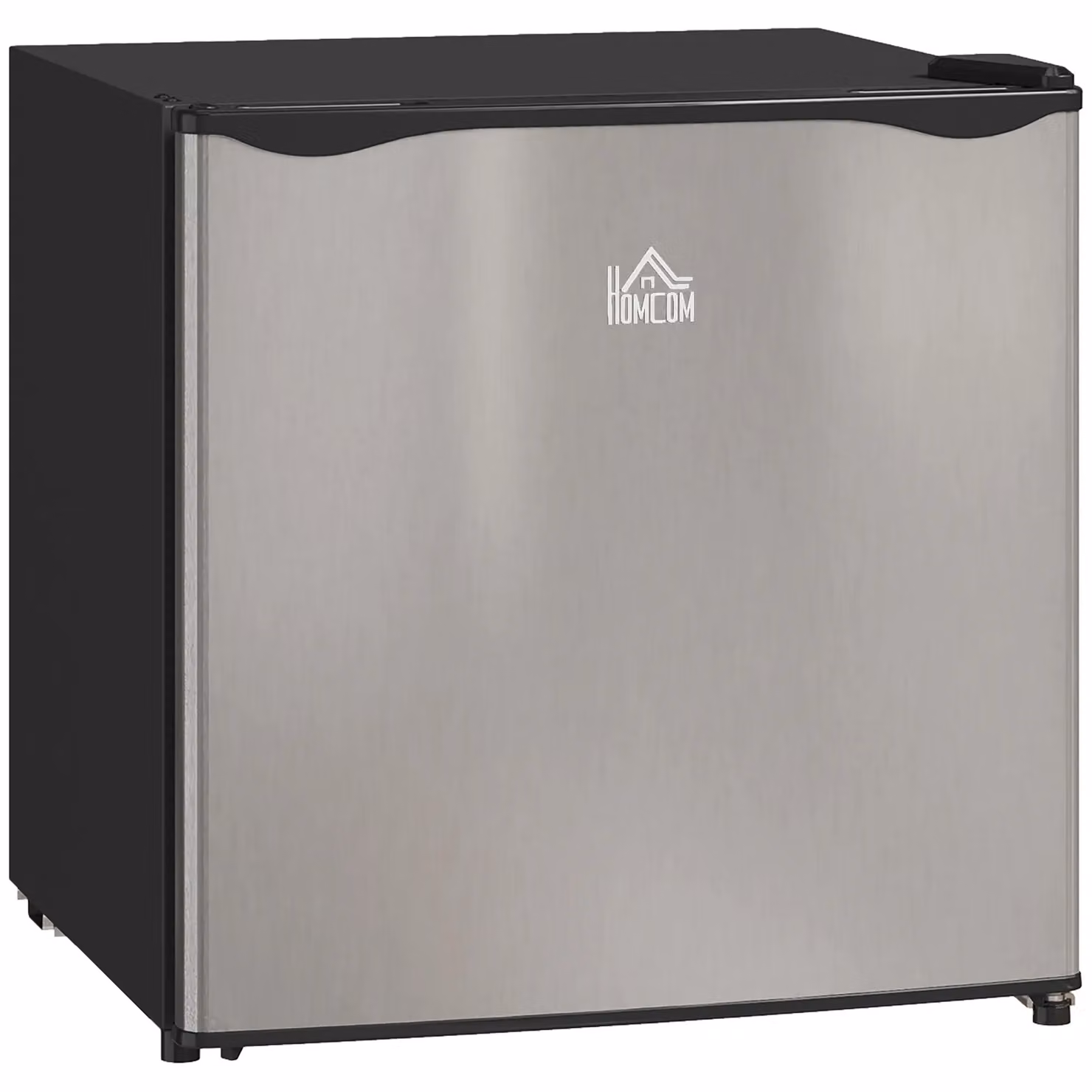 HOMCOM 46L Silver Countertop Mini Fridge with Chiller Box and Reversible Door – 2