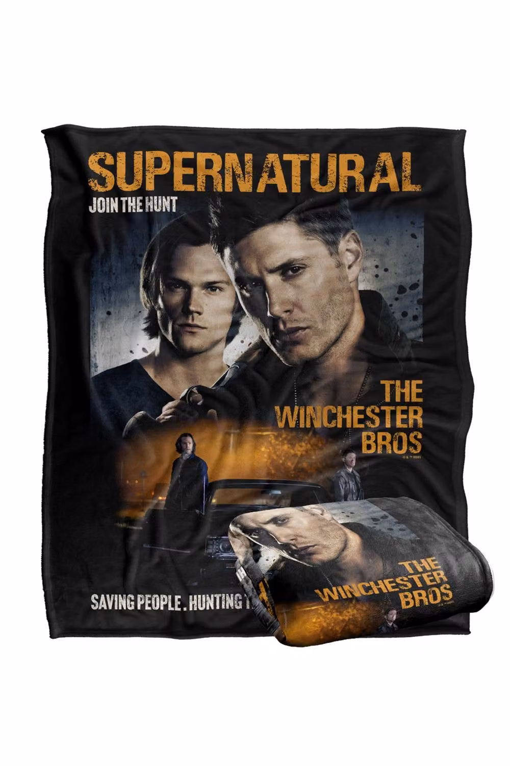 LOGOVISION Supernatural Sam and Dean Poster Silky Touch Super Soft Fleece Throw Blanket, Multicolour, W: 152 cm, D: 127 cm – 7