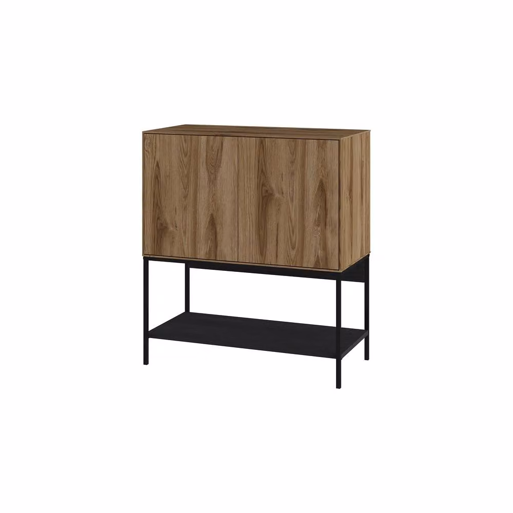 Decortie Amira Modern Sideboard Storage Cabinet in Dark Brown, Width: 80 cm – 2