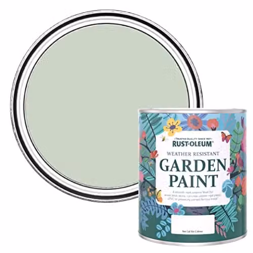 Rust-Oleum Matt Green Water-Based Mould Resistant Garden Paint, 750ml
