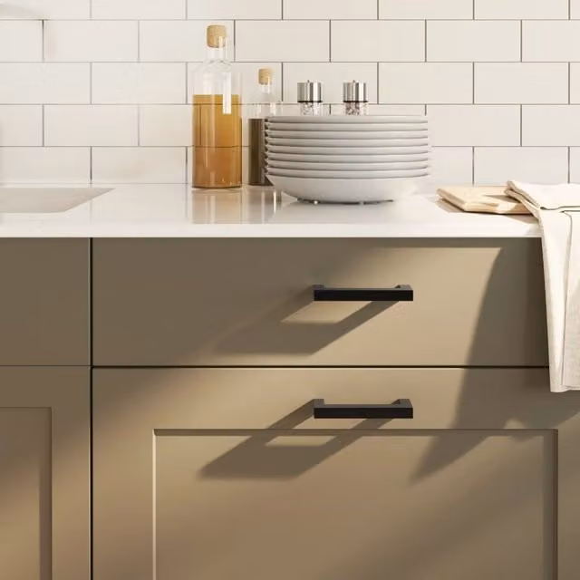 Berkfield Home 20 Pack Matt Black Stainless Steel Bar Cabinet Handles, 96 mm – 1