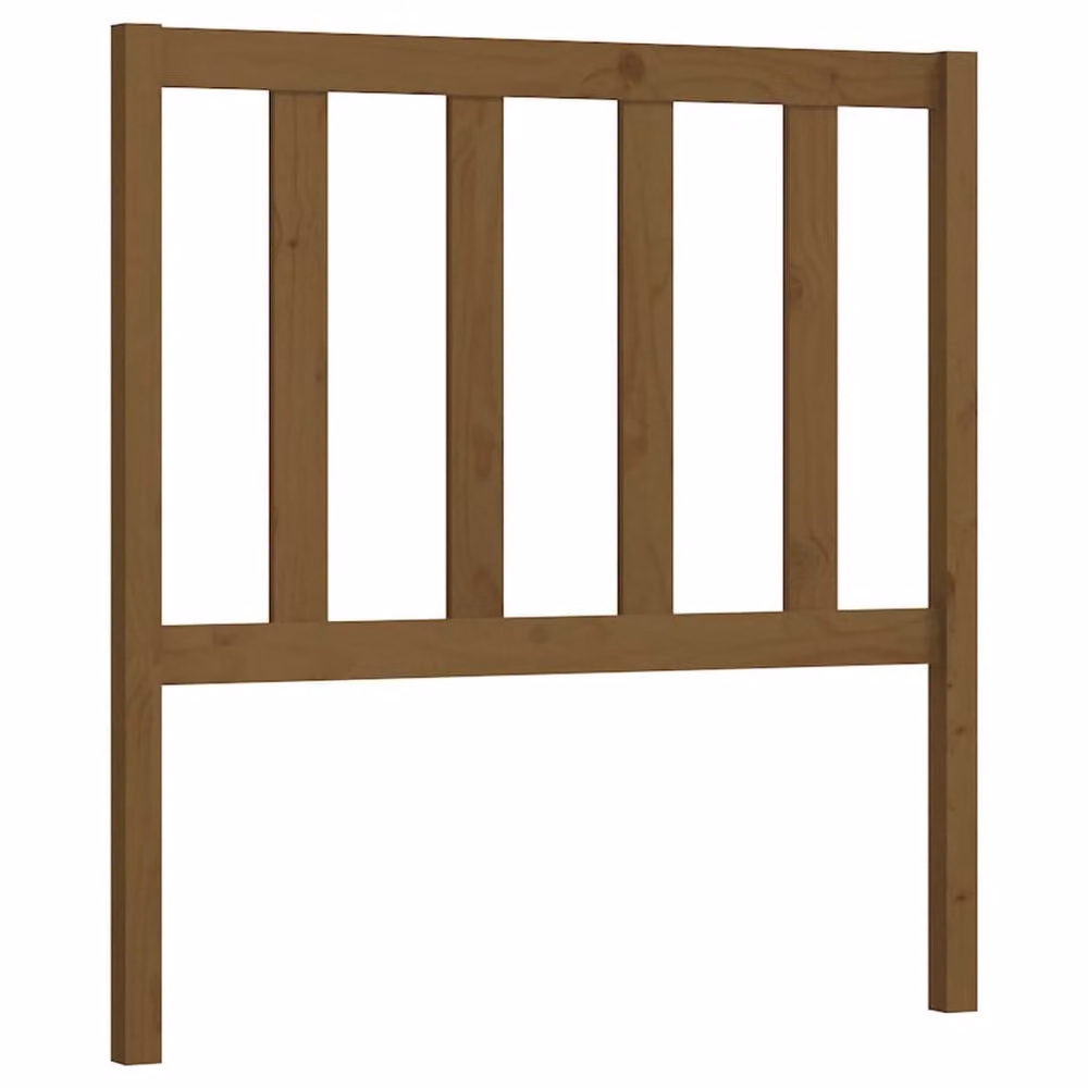 Berkfield Home Beautiful Bed Headboard in Honey Brown Solid Pine Wood, W/D/H: 81 x 4 x 100 cm – 2