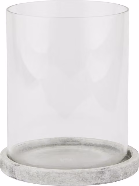 Love Lace Athena Stone Large Hurricane Lantern in White