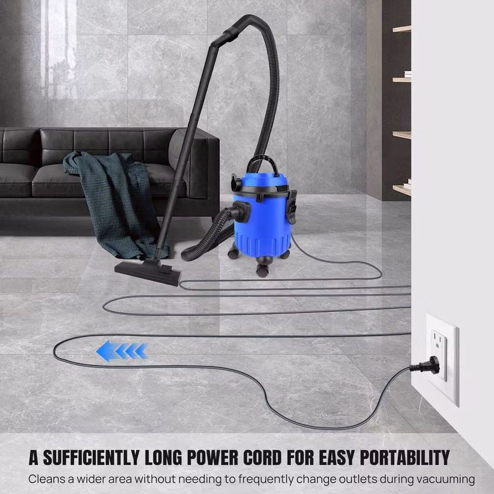 FLAVORA Wet and Dry Vacuum Cleaner, 15L, 1800W, Blue – 5