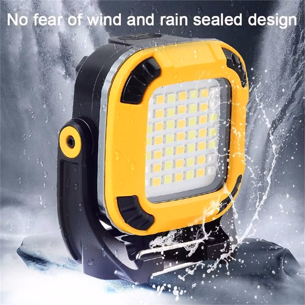 Kelvenix 2-Piece Rechargeable LED Work Light in Yellow – 3