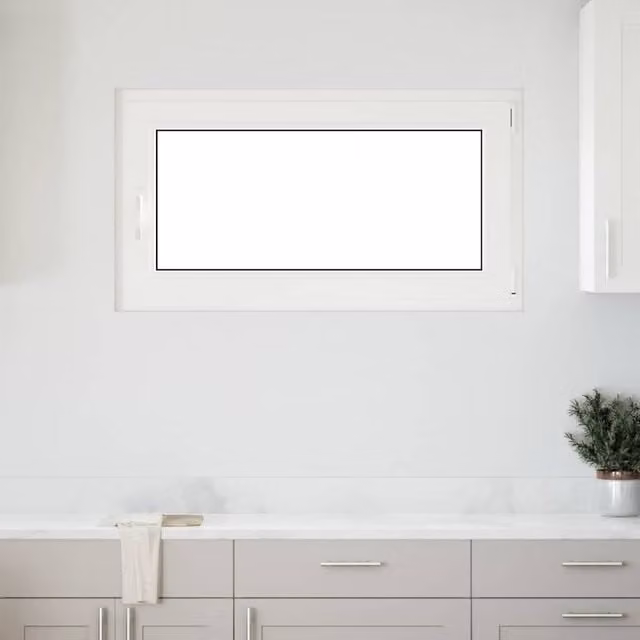 Berkfield Home RISOR Basement Tilt and Turn Window, White, W: 110 cm, H: 70 cm, DIN Right