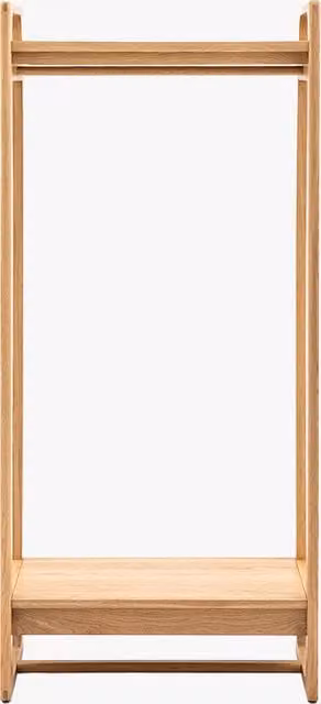 Perch & Parrow Whittle Open Wardrobe in Natural Oak Brown