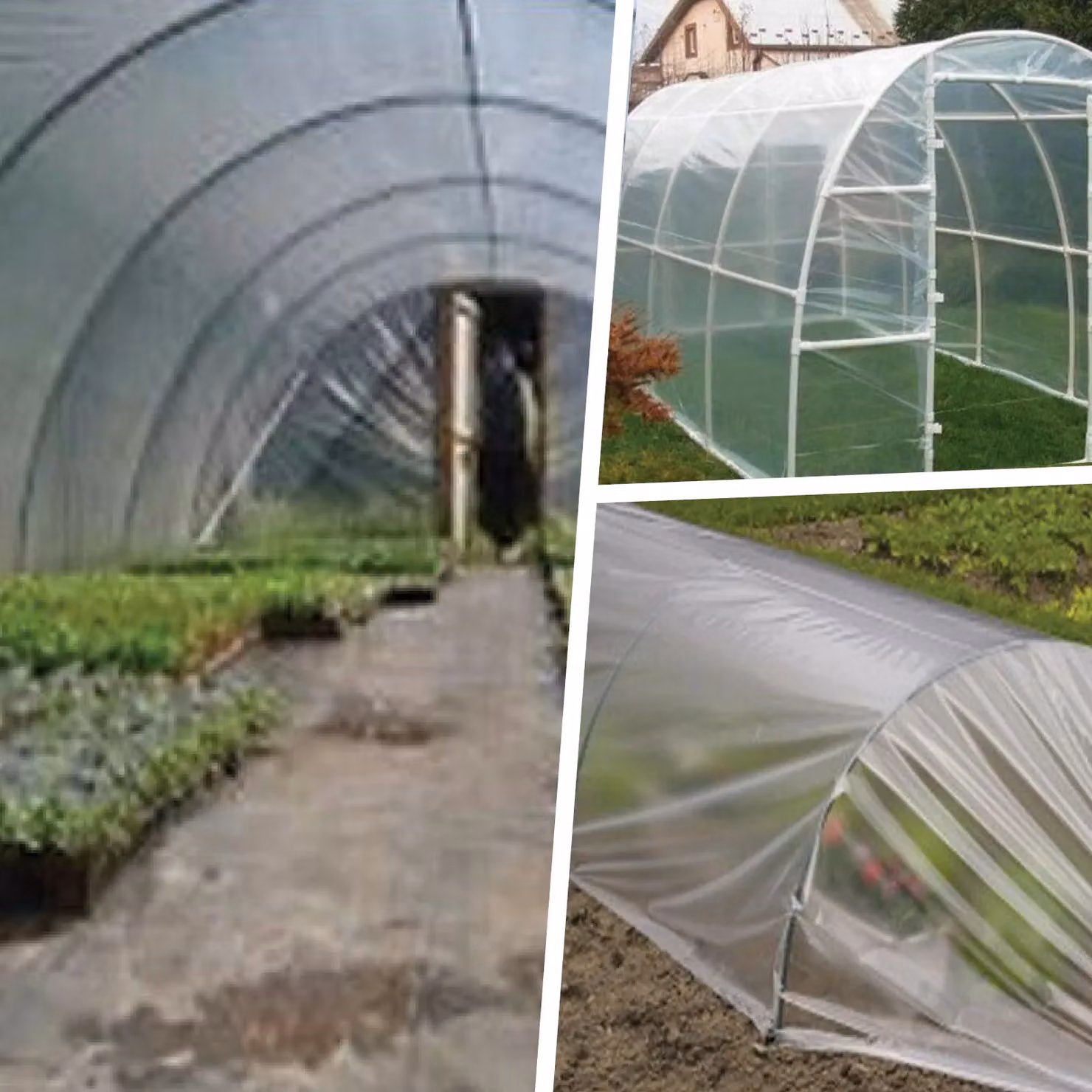 Pegdev Heavy Duty Clear Polythene Plastic Sheeting, W: 4 m, L: 15 m – 3
