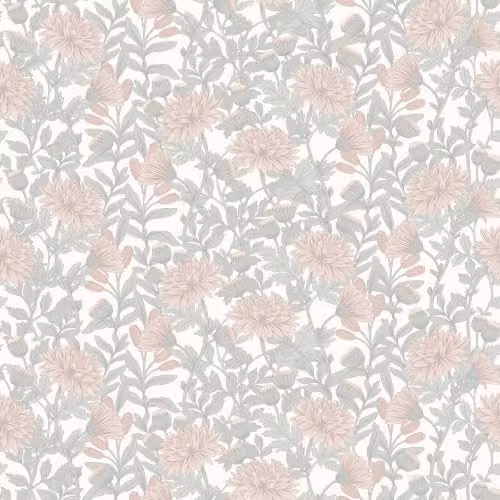 Muriva Martha Floral Botanical Cottagecore Wallpaper in Blush Pink – 1