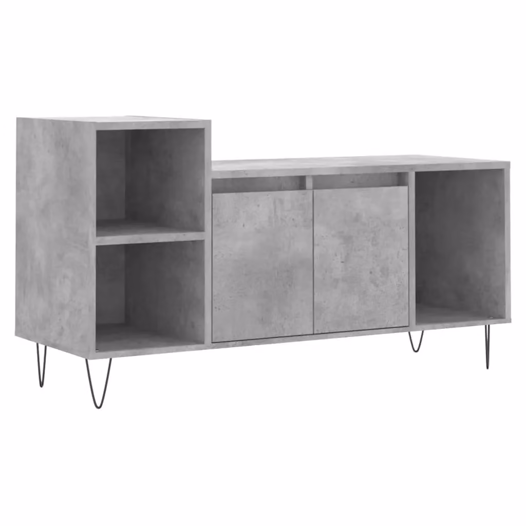 Berkfield Home TV Cabinet in Concrete Grey, W/D/H: 100 x 35 x 55 cm – 2