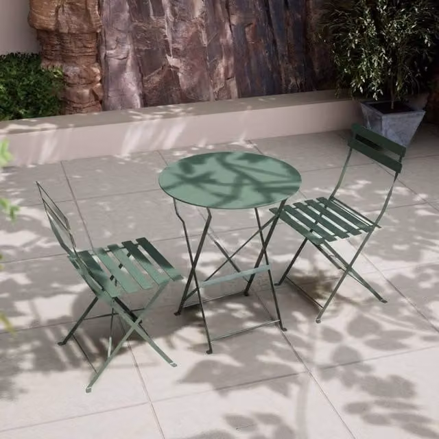 Royalcraft Padstow Folding Bistro Set in Green