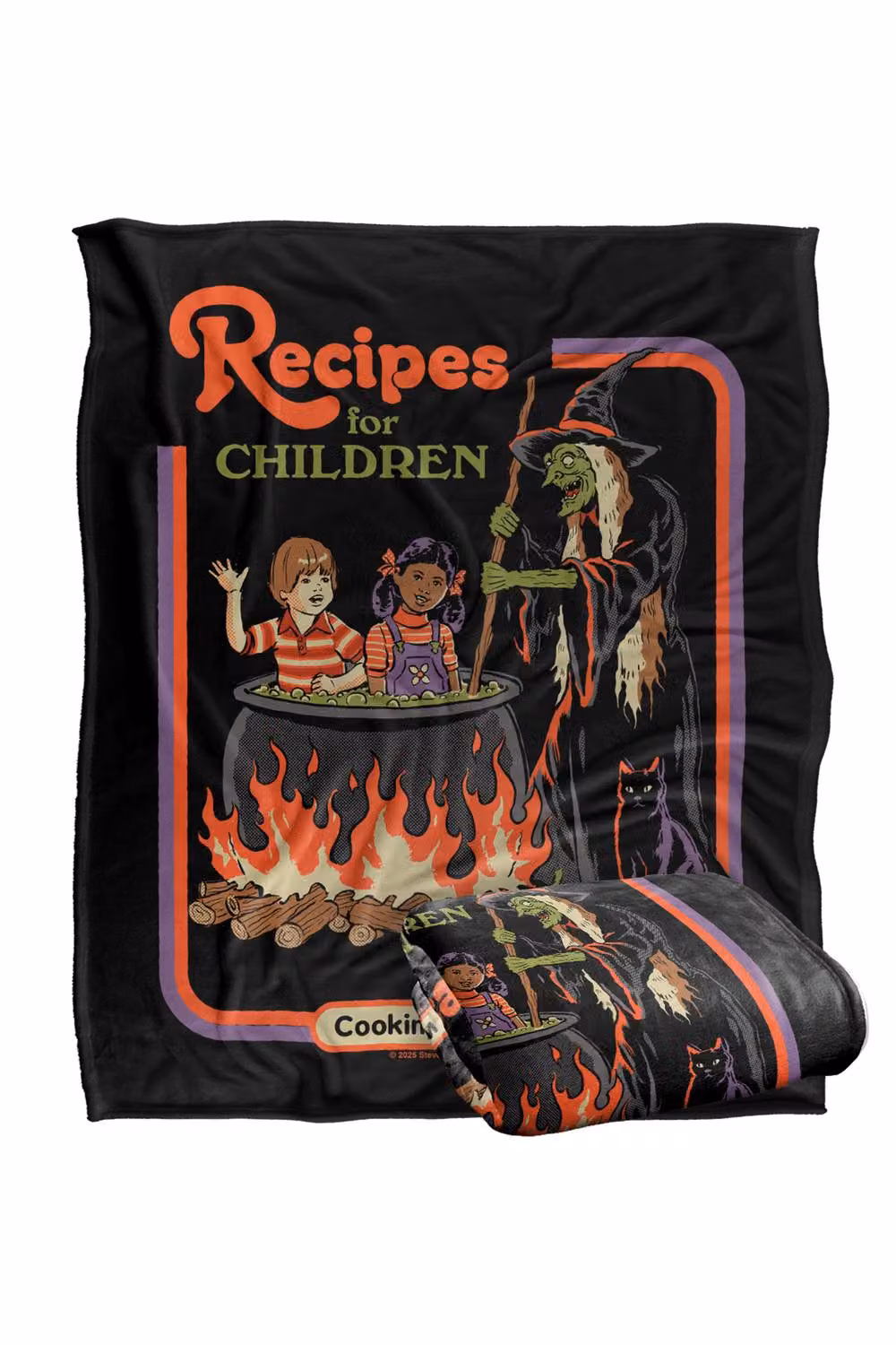 Steven Rhodes Recipes For Children Multicolour Fleece Throw Blanket W/D/H: 91 x 147 cm – 2